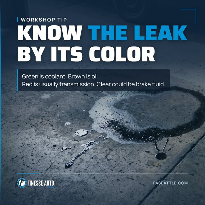 Google post: know the leak by its color